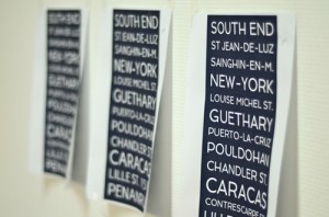 Choix de la typo toile Trendy