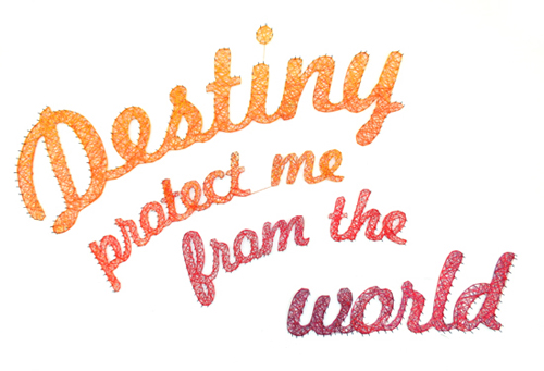 Tableau graphique Destiny protect me from the world