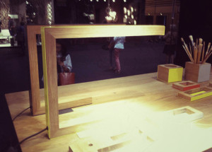 Lampe moderne en bois Universo Positivo